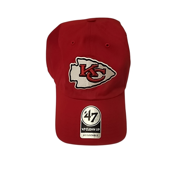 47 Other - Red Kansas City Chiefs Logo Adjustable Cap, Red, '47